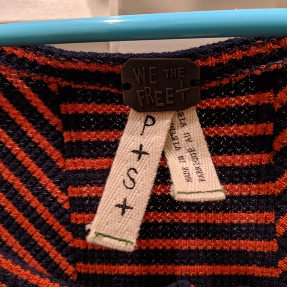 Free People Striped Thermal Stars and Stripes Top - Picture 5 of 5